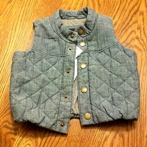 NWT Baby Gap denim vest